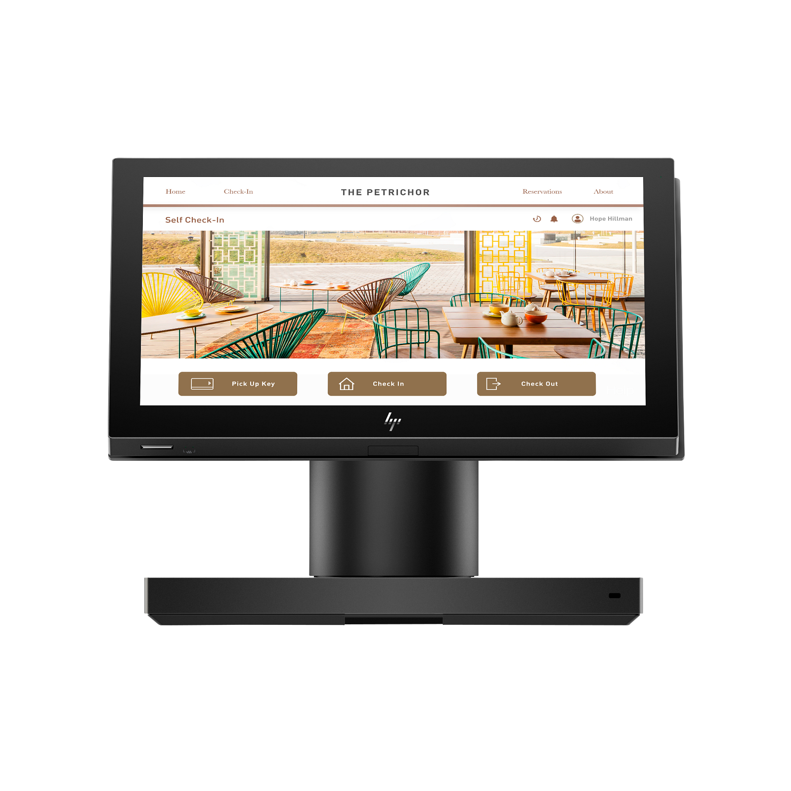 HP Engage One Essential all-in-one retail system, manufacturer product image